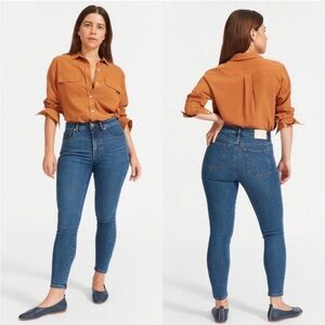 Everlane Women's the Curvy High Rise Skinny Crop Jeans Size 30